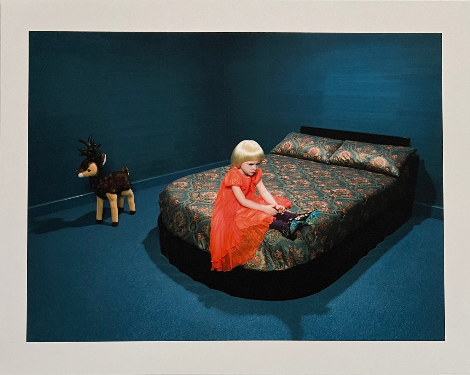 Rene & Radka -photograph -Limited edition proof. Young platinum blonde sitting on the bed: Rena & Radka (Rene Hallen - Germany / Radka Leitmeritz -Czech Rep) Limited Edition proof. Young girl in platinum blonde wig sitting on the bed. Exhibitions in Paris, Slovakia, Italy, NY. 2010 National