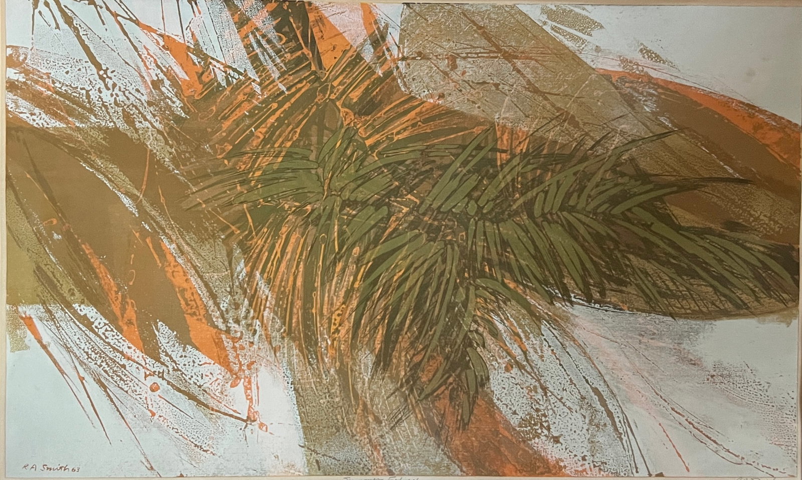 Robert Alan Smith- mid century1963 serigraph signed - 2