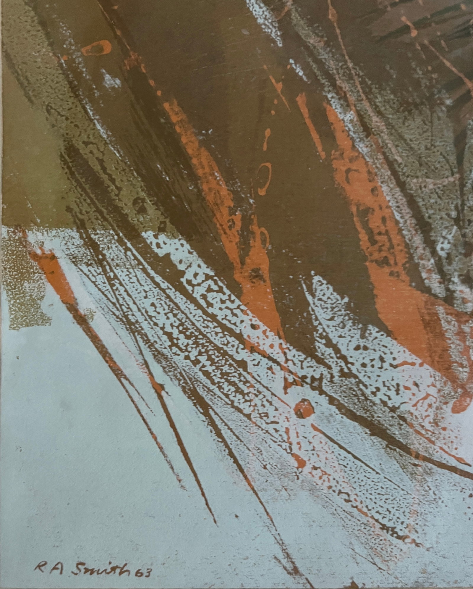 Robert Alan Smith- mid century1963 serigraph signed - 3