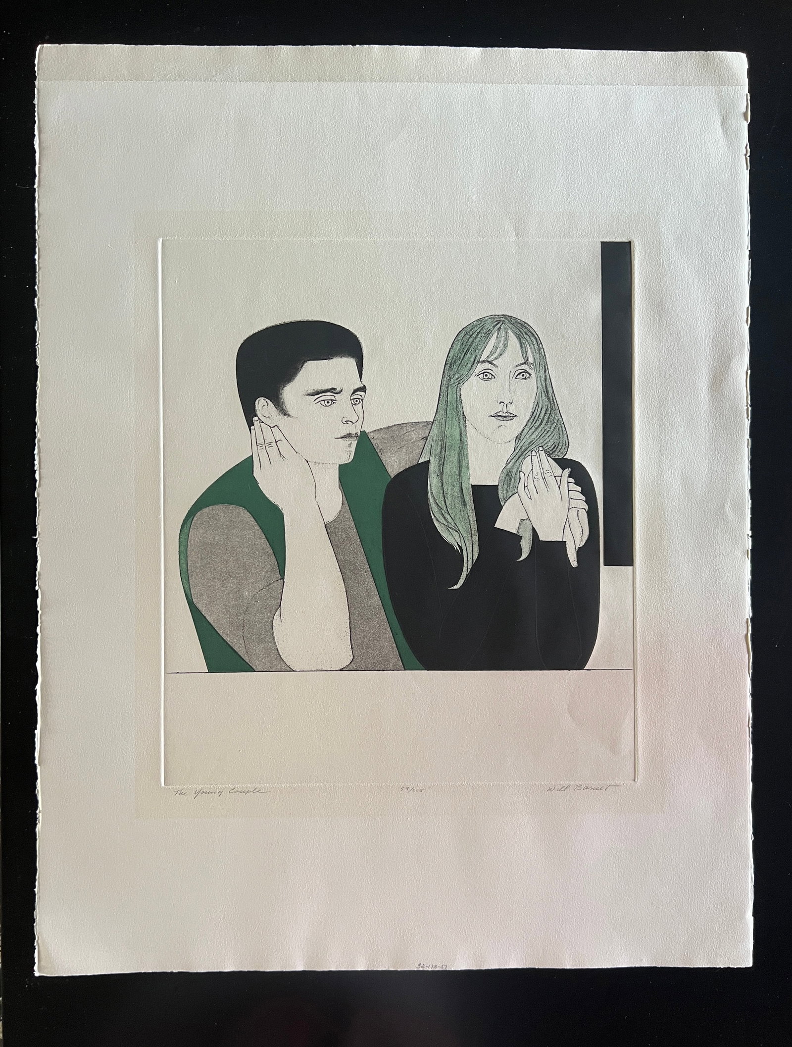 Will Barnett - "The Young Couple" Signed 1971 (1 of 4)