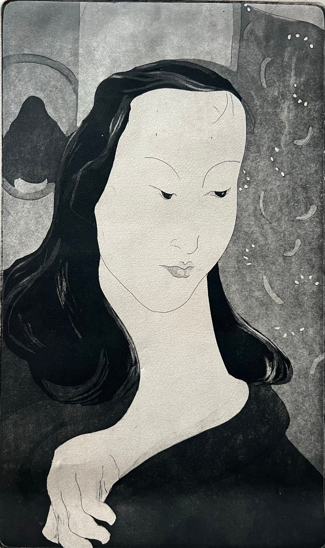 Marcia Clay- Etching - signed - 2