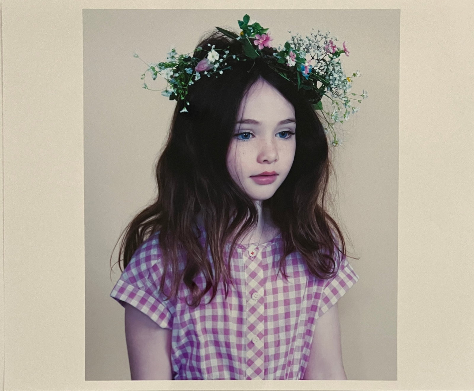 Rene & Radka. Photograph-limited edition proof. Blue eyed girl w/ lipstick in a checkered dress: Rena & Radka (Rene Hallen - Germany / Radka Leitmeritz -Czech Rep) Limited Edition proof. Blue eyed girl with lipstick in a checkered dress. Exhibitions in Paris, Slovakia, Italy, NY. 2010 National