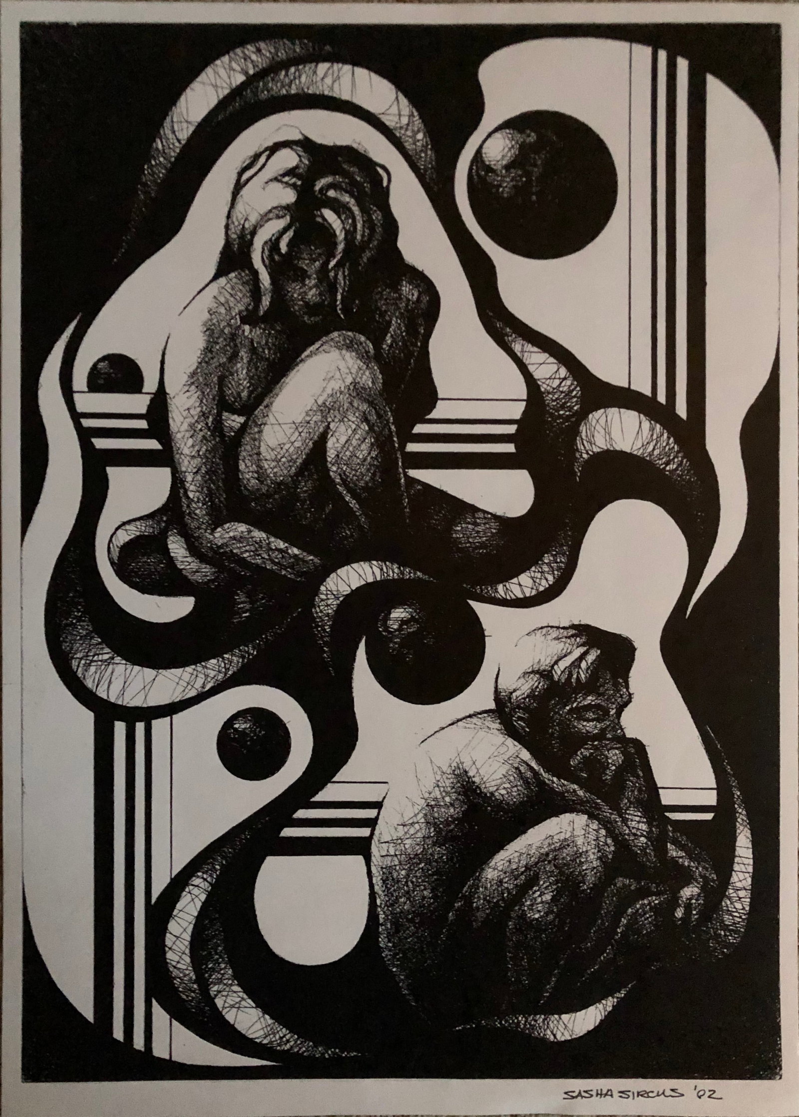 Sasha Sircus - Lithograph: Sasha Sircus - Lithograph Signed / Dated '02 Dimension: 15 x 10 3/4"