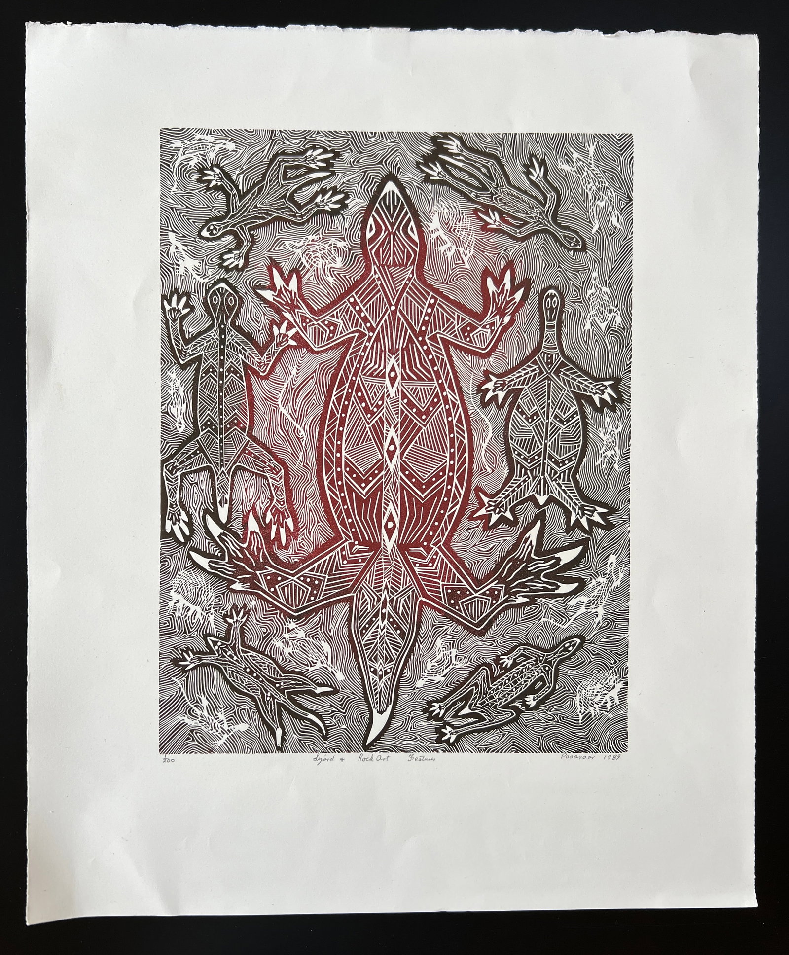 Bevan Haywood (Australia 1934-2004) Signed: Bevan Haywood (Australia 1934-2004). Titled, Signed and Dated 1989 in pencil. Edition 1 / 200. Sheet 22 x 18.25 Art 15.5 x 11.75