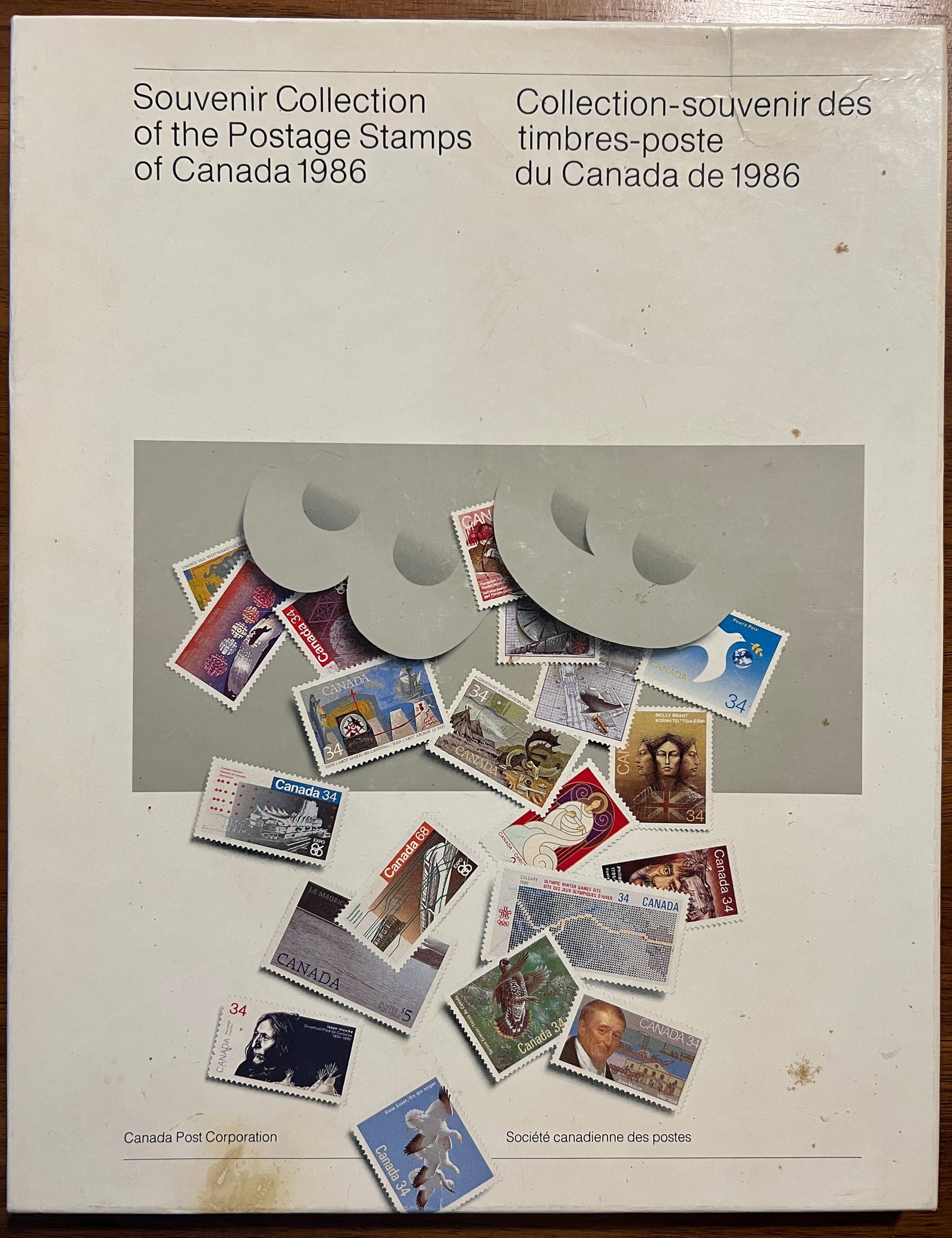 Souvenir Collection of the Postage Stamps of Canada 1986: Souvenir Collection of the Postage Stamps of Canada 1986. In original box-beautiful book with all stamps present.