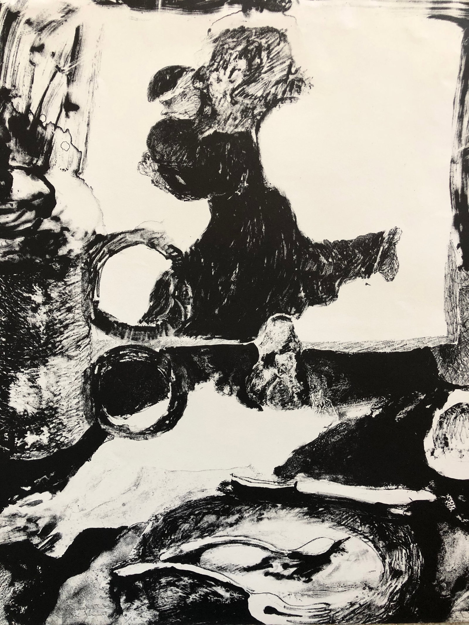 Wesley Chamberlain (1932-1990) lithograph Mid Century (1 of 3)