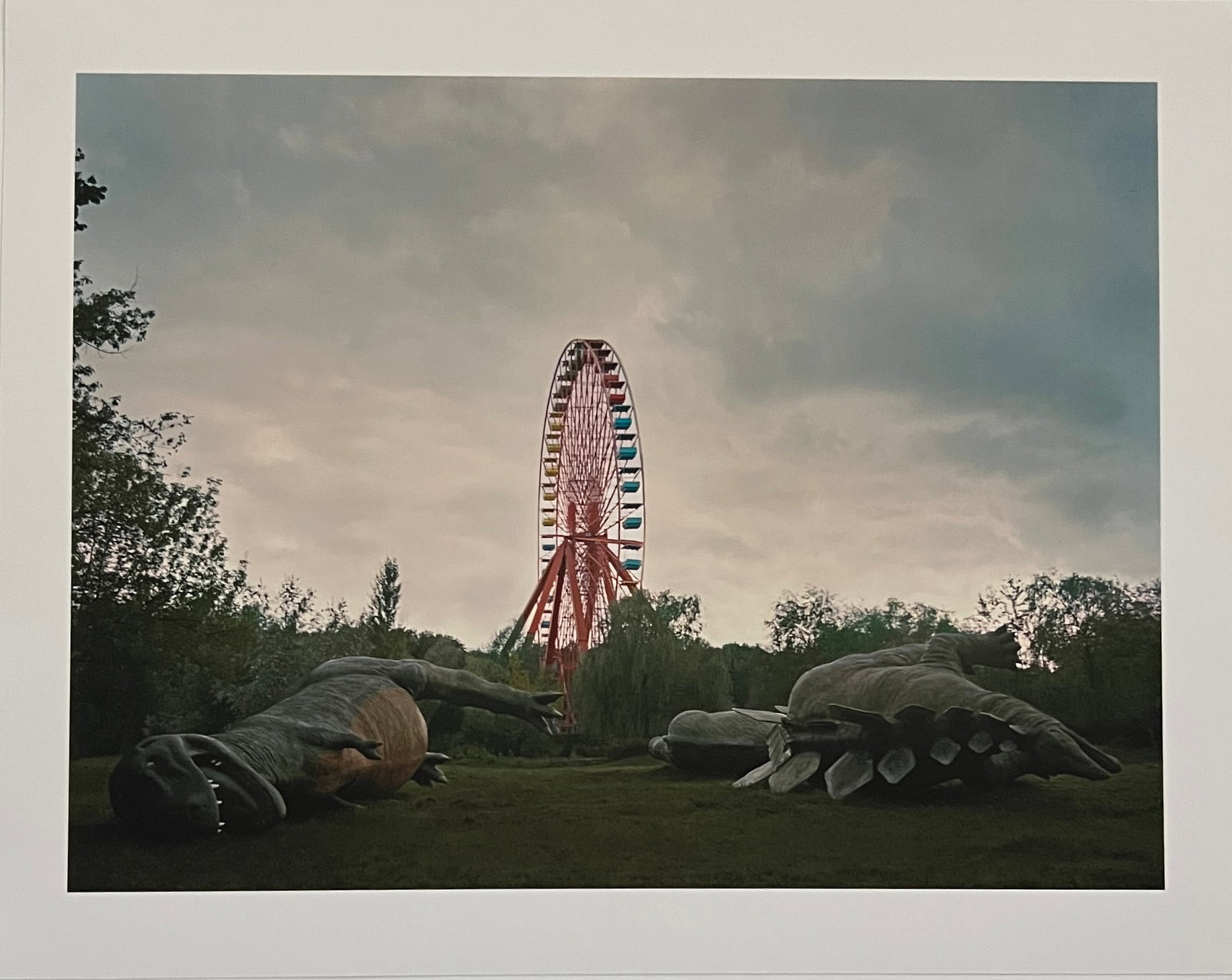 Rene & Radka - Photograph - Ferris Wheel and Dinosaurs: Rena & Radka (Rene Hallen - Germany / Radka Leitmeritz -Czech Rep) Limited Edition proof. Ferris Wheel and Dinosaurs. Exhibitions in Paris, Slovakia, Italy, NY. 2010 National Museum of Photography in