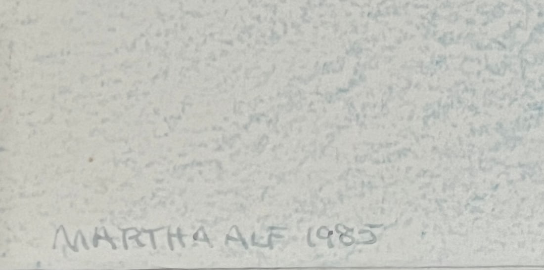 Martha Alf (1930-2019) -print - signed/dated 1985 - 3