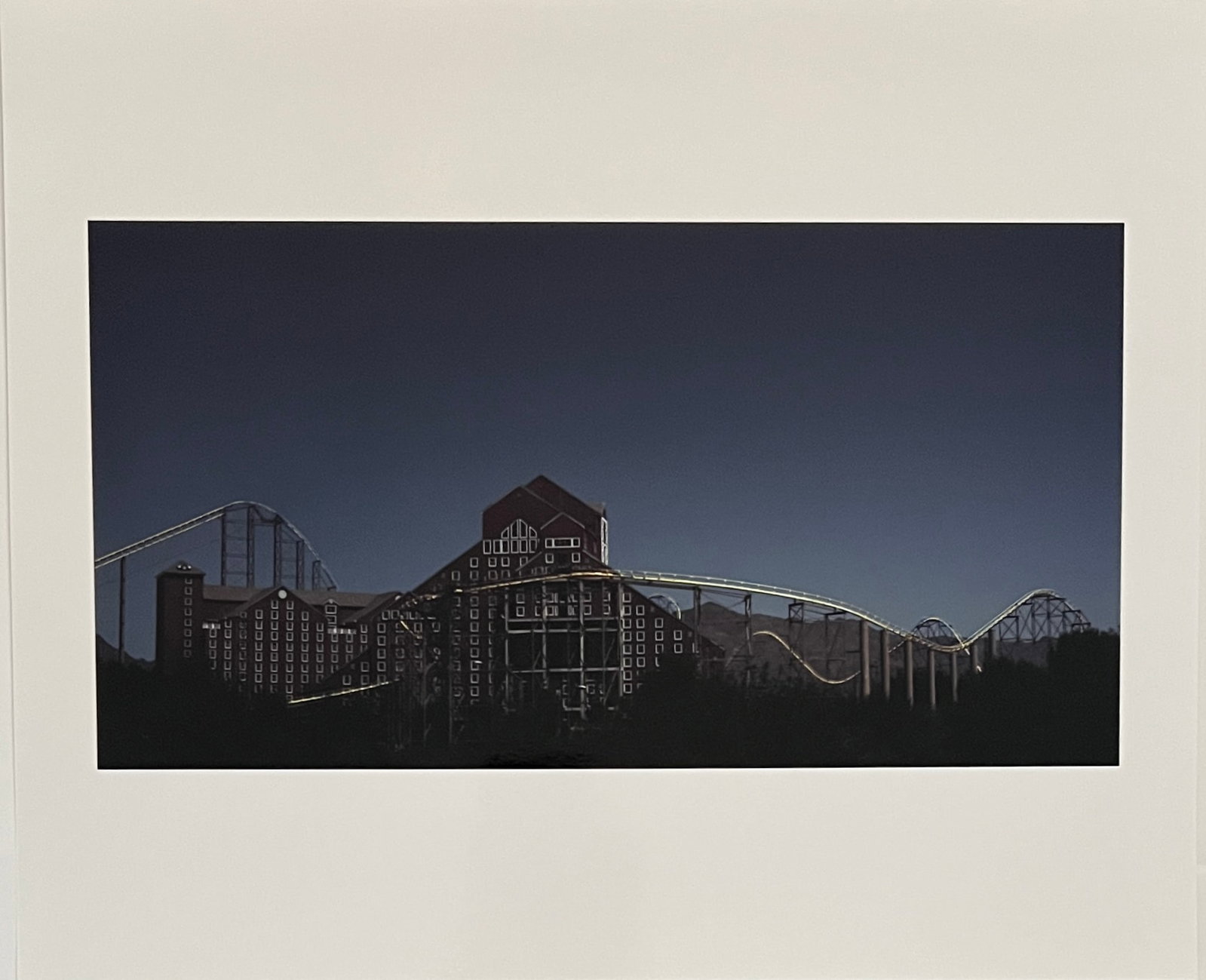 Rene & Radka - Photograph - Roller Coaster at Night: Rena & Radka (Rene Hallen - Germany / Radka Leitmeritz -Czech Rep) Limited Edition proof. Roller Coaster at Night. Exhibitions in Paris, Slovakia, Italy, NY. 2010 National Museum of Photography in