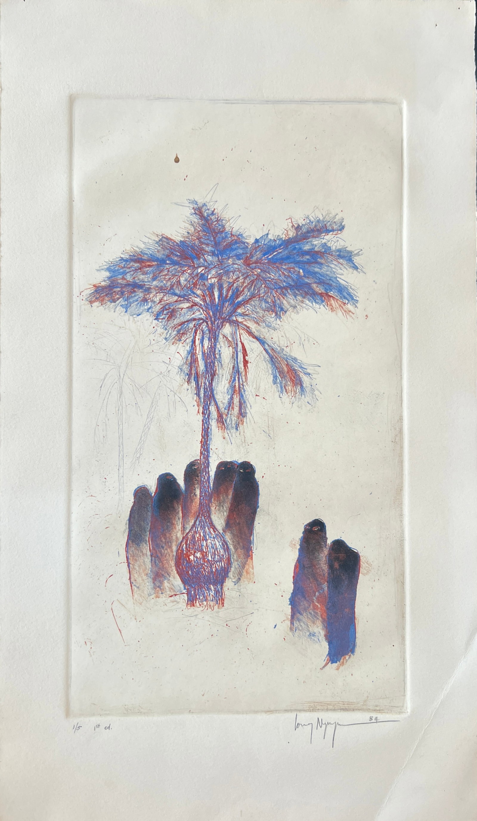 Color Lithograph, signed, first edit. 1/5 , 1984 (1 of 2)