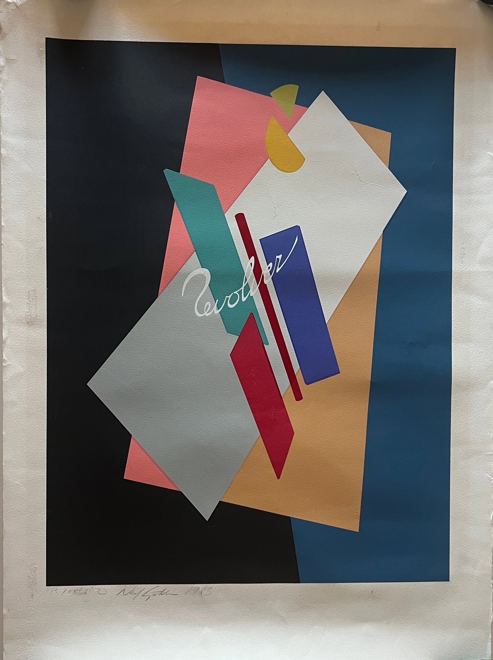 Revolver - Lithograph 1983 signed - 3