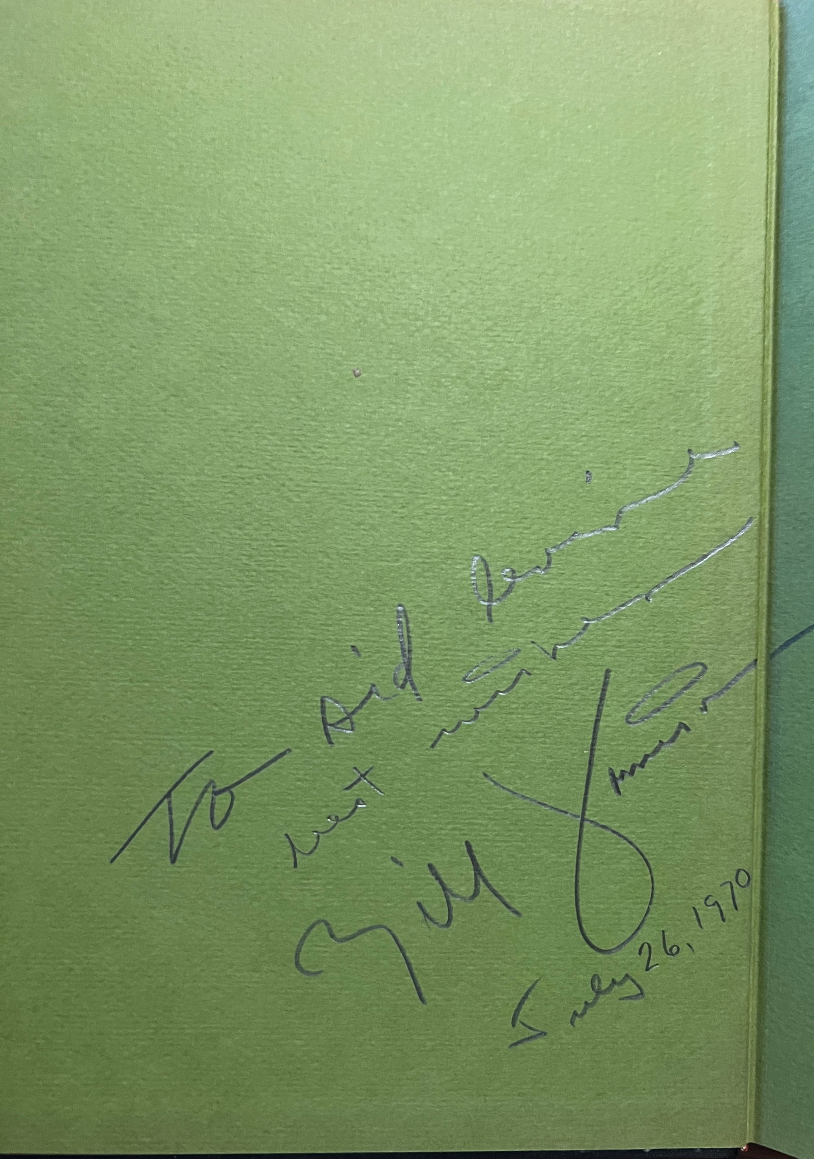 Bill Jamison-signed and dated 1968 - 4