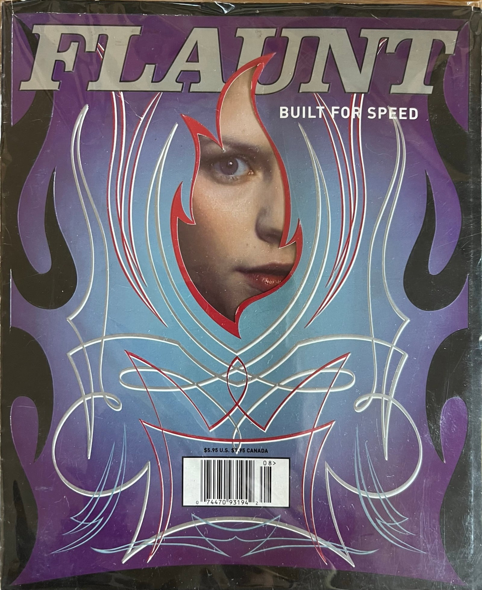 FLAUNT #6 -Claire Danes - Iconic Fashion Magazine -Built for Speed: FLAUNT # 6 Built for Speed - August 1999 Flaunt is an American satirical fashion and culture magazine based in Los Angeles, founded in 1998. It is wholly independent and publishes six times per year. 