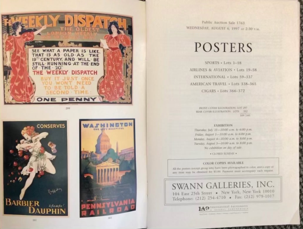 Swann Galleries Posters Catalog 1997 - 3