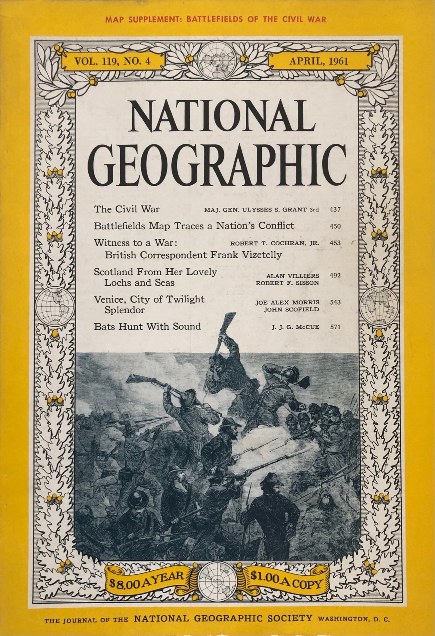 National Geographic 1961: National Geographic - April 1961 Vol 119 No 4