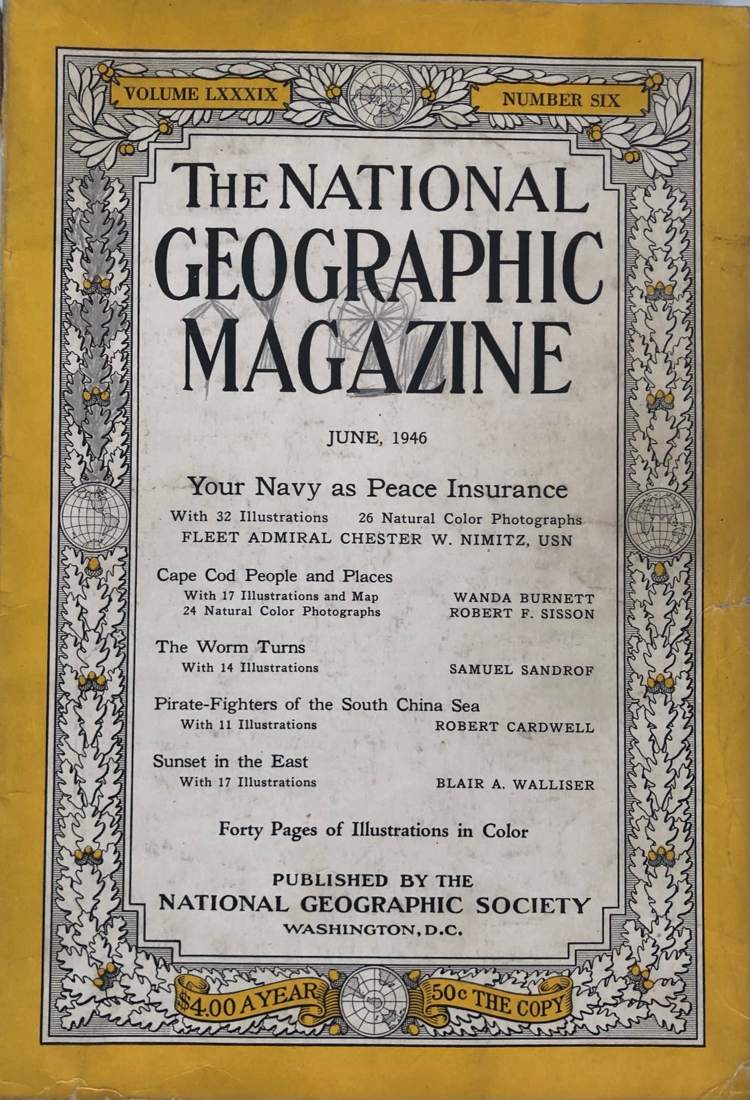National Geographic June 1946: National Geographic June 1946 Vol LXXX1X No 6
