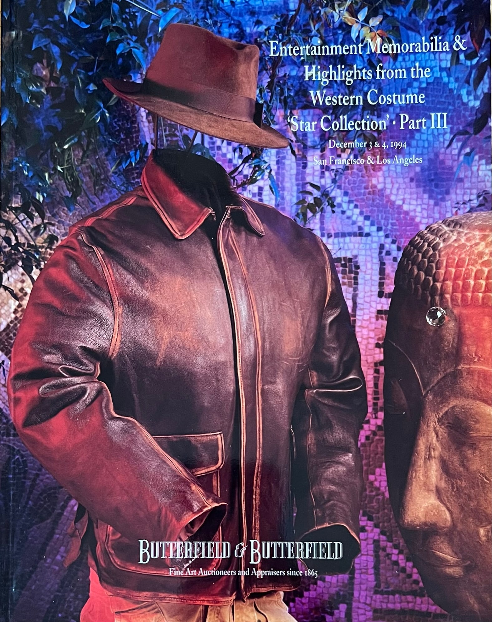 Butterfield and Butterfield Catalog 1994: Butterfield and Butterfield - Entertainment Memorabilia + Higlights from the Western Costume Star Collection - Part 3. 12/3 and 12/4/1994 167 pages