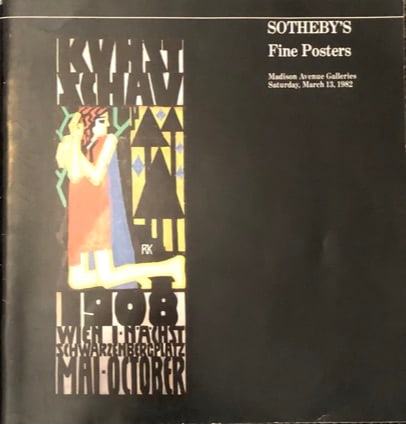 Sotheby's Fine Posters Catalog 1982 (1 of 5)