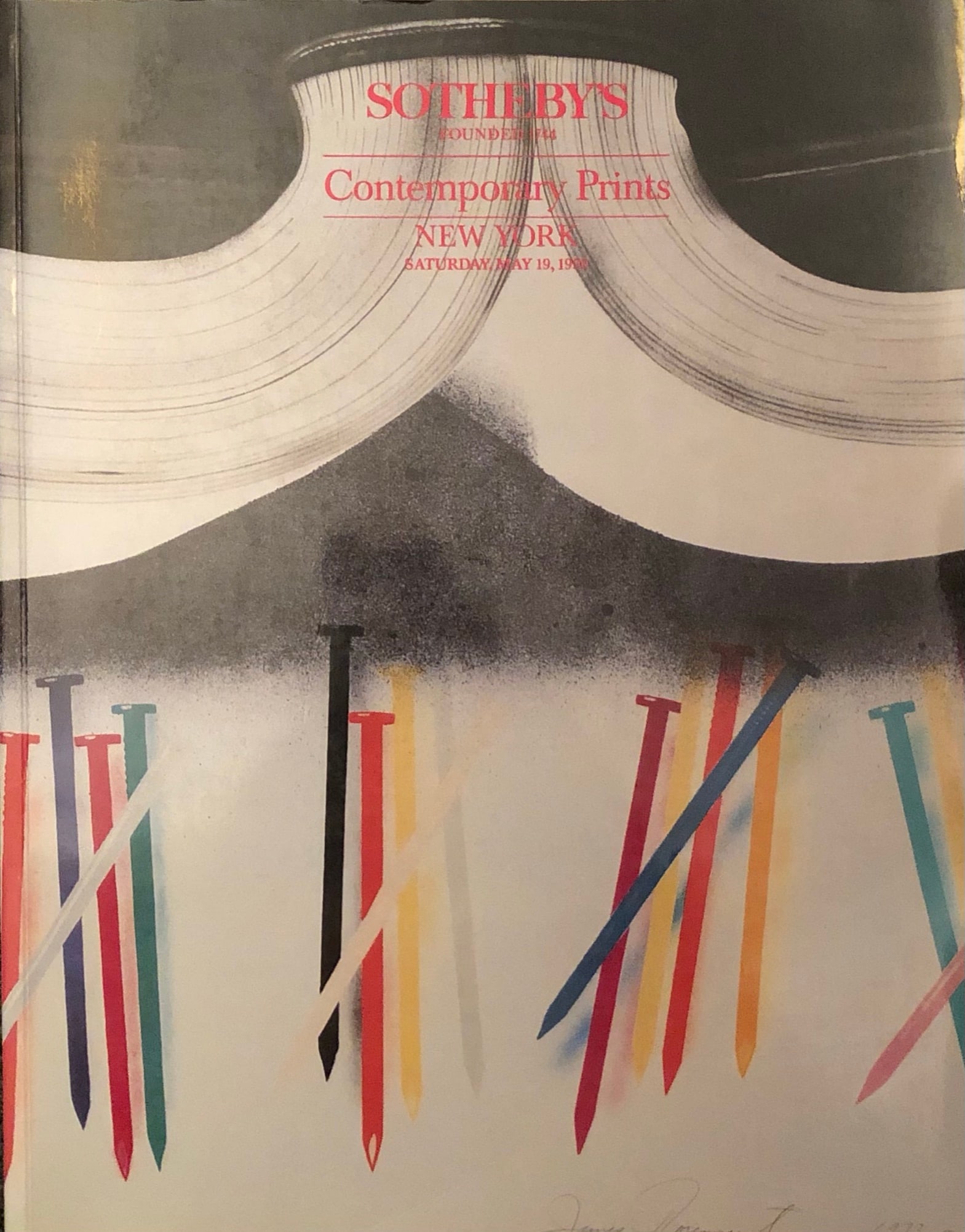 Sotheby's Catalog 1990 Contemporary Prints NY (1 of 7)