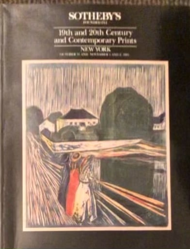 Sotheby's Catalog 1991- Contemporary Prints NY (1 of 6)