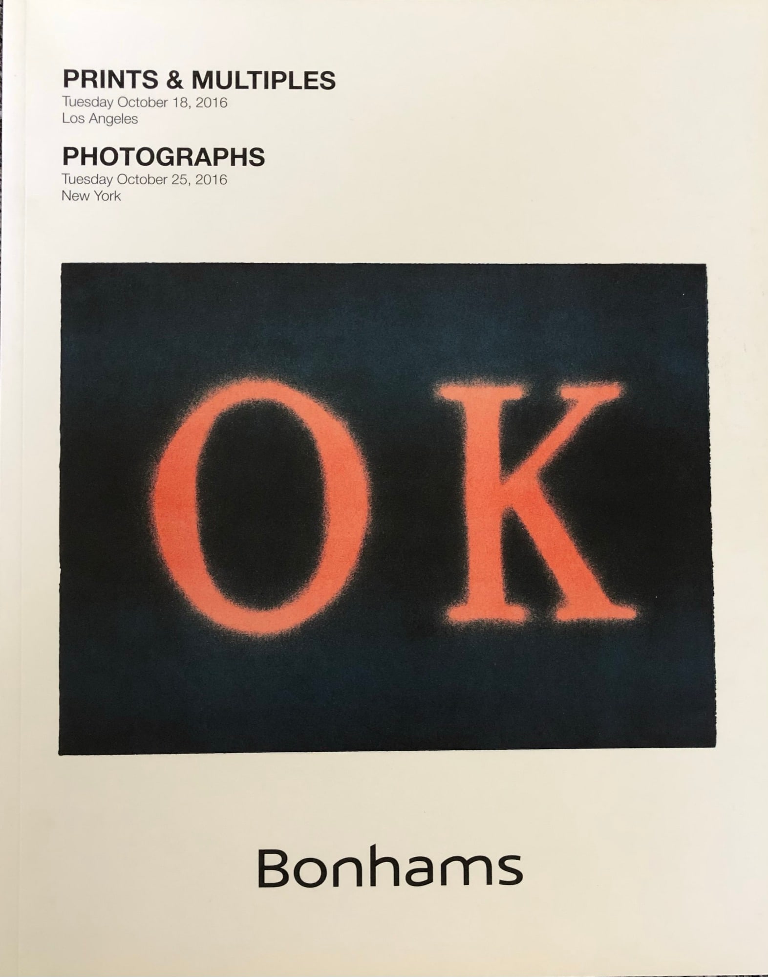 Bonhams Catalog 2016 Prints/Multiples (1 of 6)