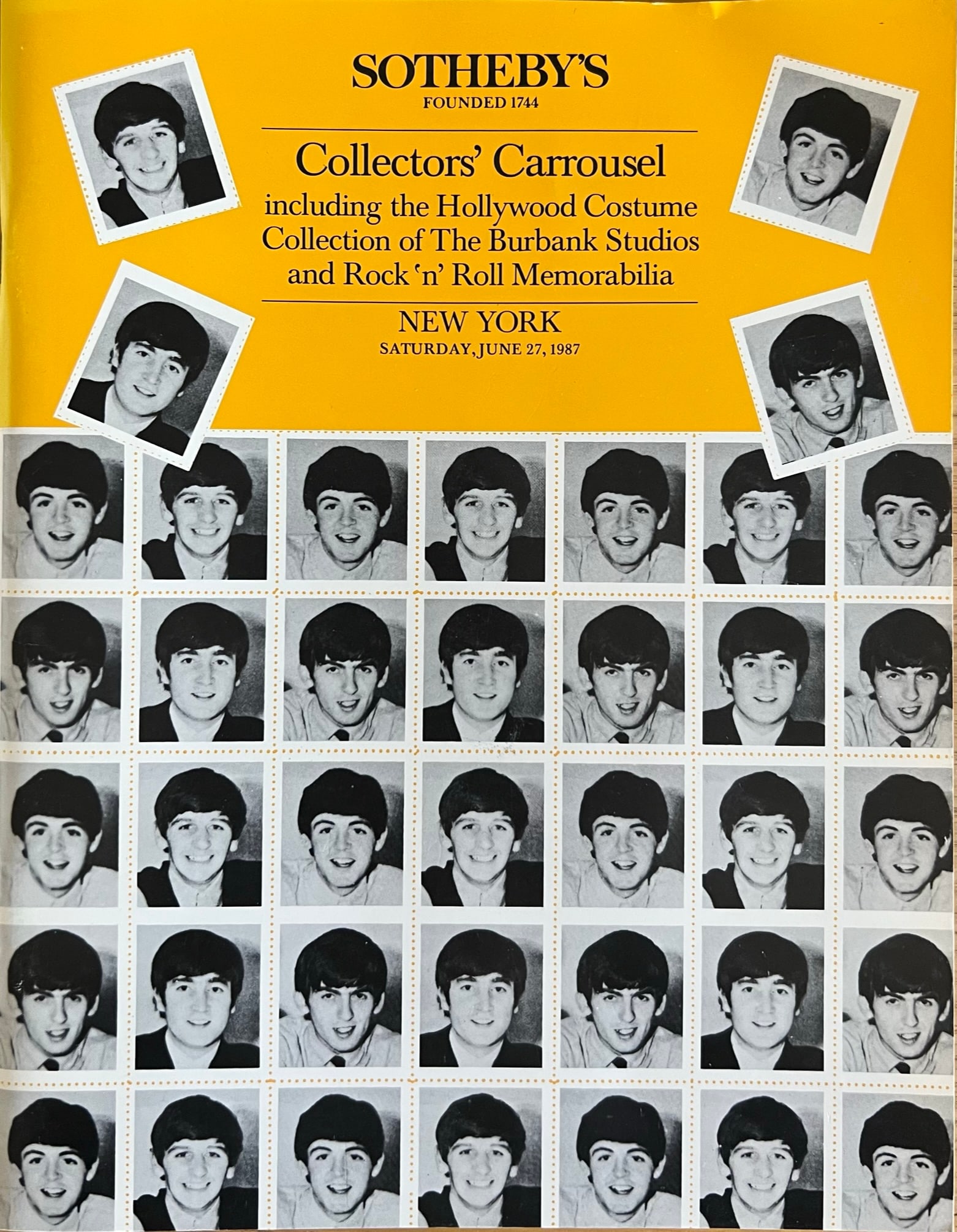 Sotheby's Catalog Rock n Roll 1987 (1 of 5)