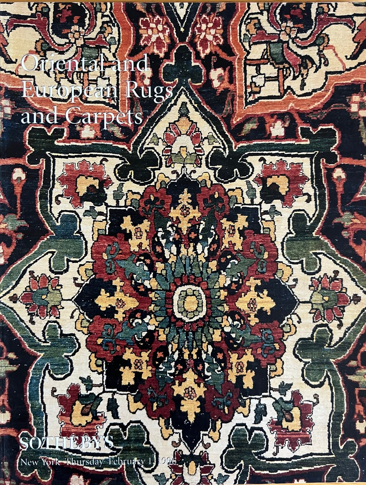 Sotheby's Oriental Rugs Catalog 1996: Sotheby's Oriental and European Rugs and Carpets Catalog 2/1/96