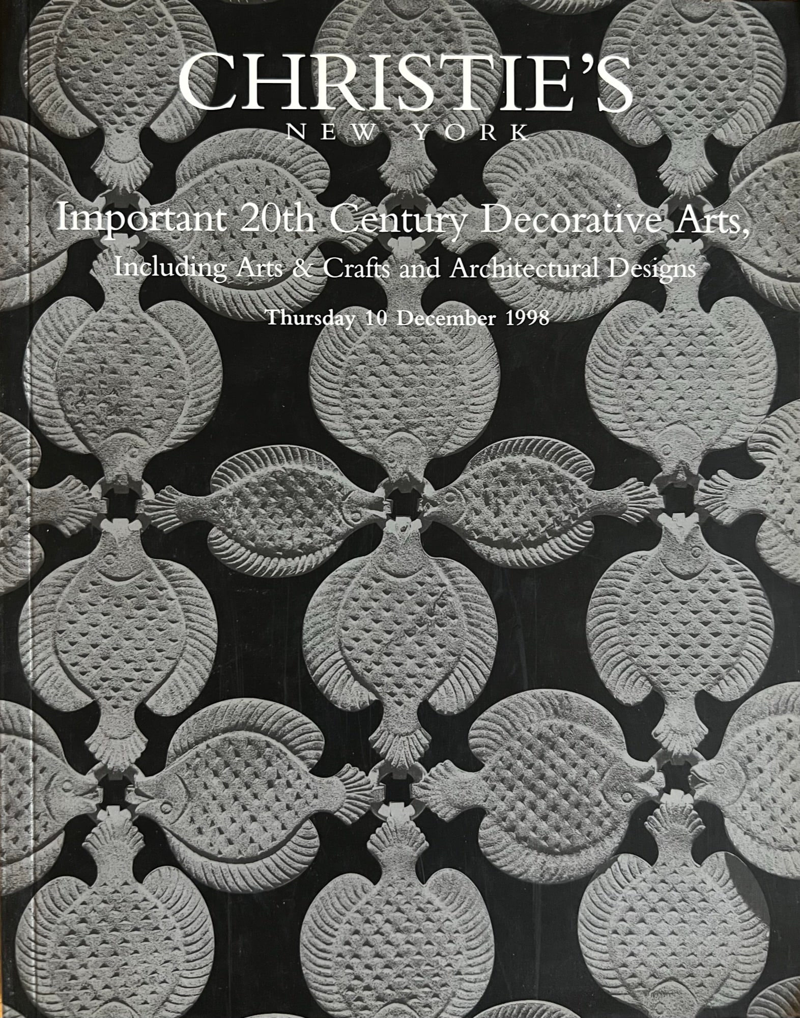 Christies NY Catalog 1998 Architectural Designs, Art (1 of 8)