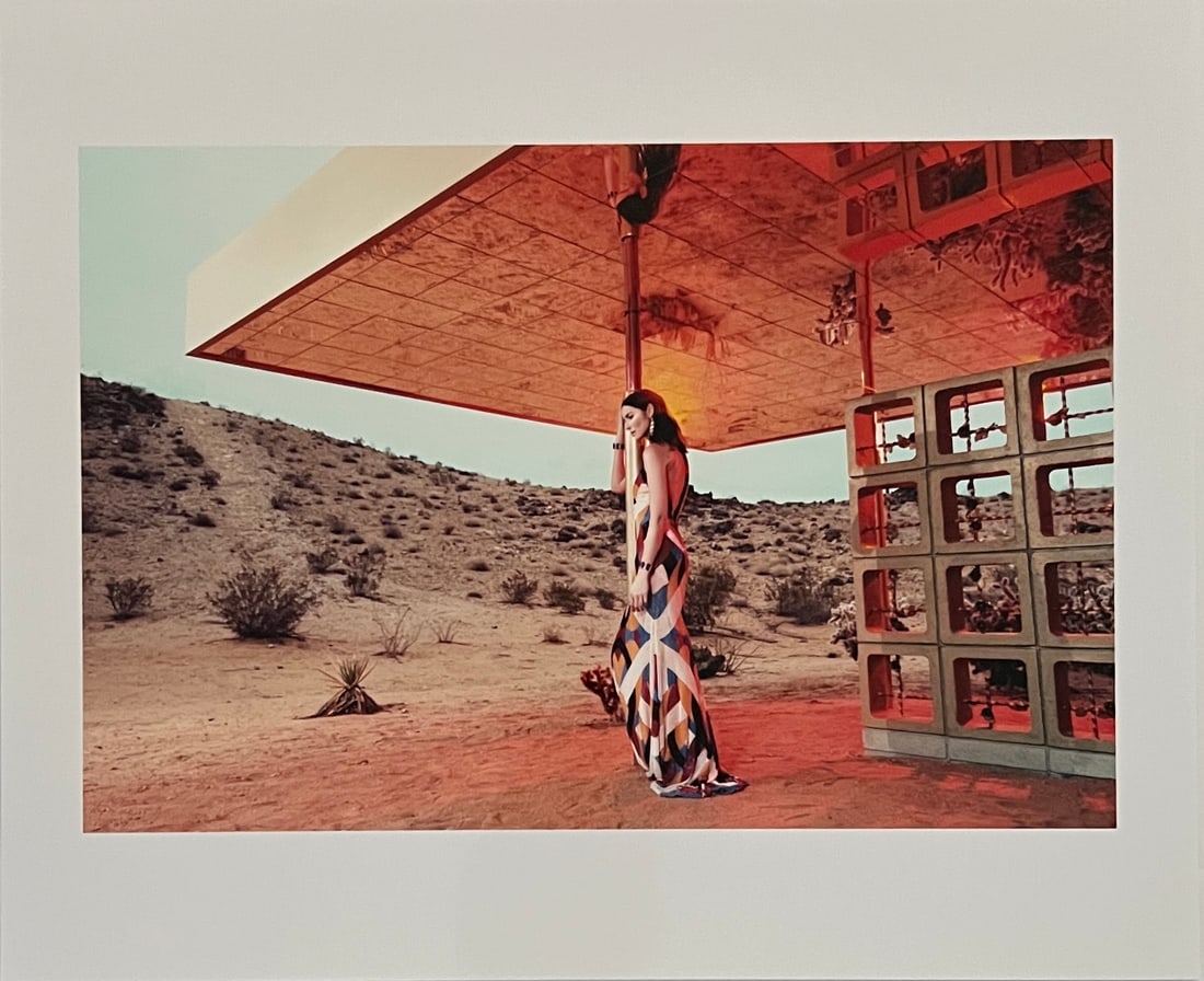 Rene & Radka -photograph - Lady in desert MCM scenery: Rena & Radka (Rene Hallen - Germany / Radka Leitmeritz -Czech Rep) Limited Edition proof. Lady in desert MCM scenery. Exhibitions in Paris, Slovakia, Italy, NY. 2010 National Museum of Photography in 