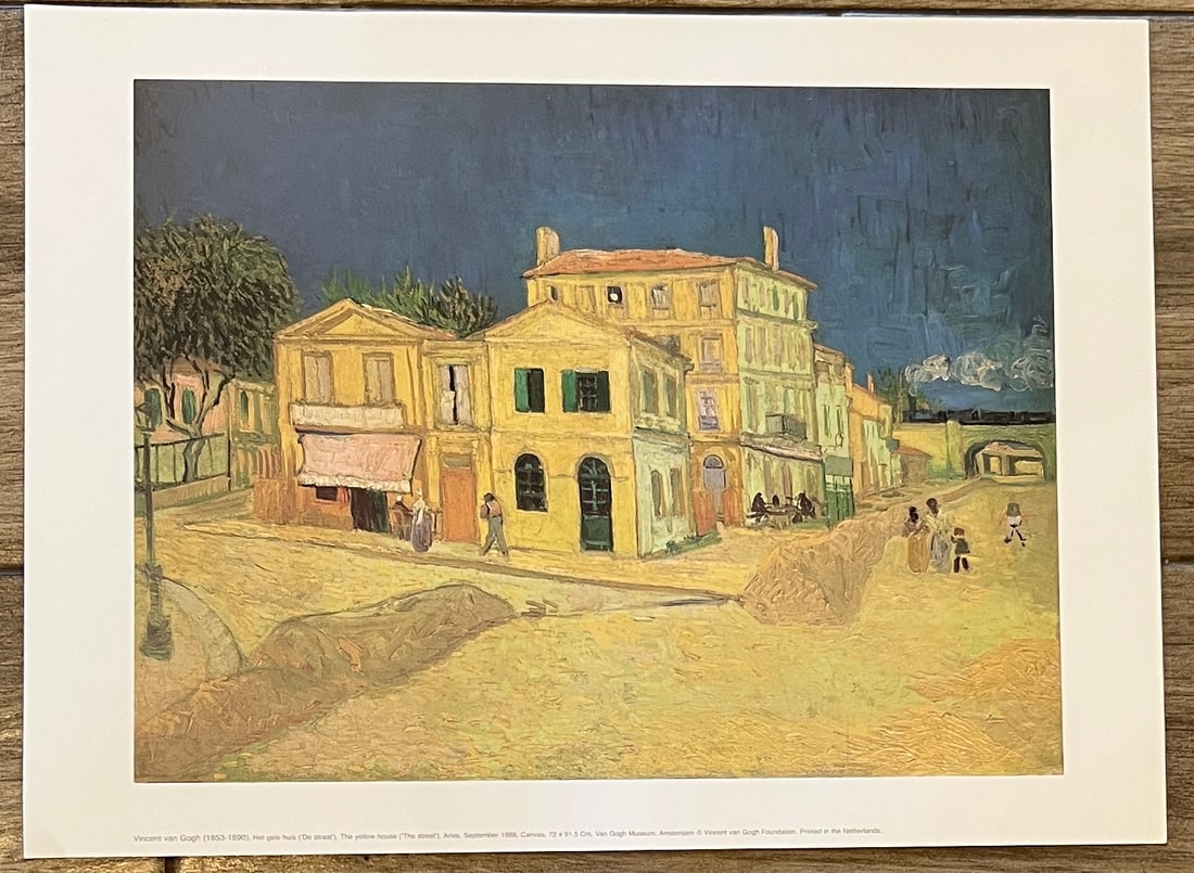 Van Gogh - the yellow house -offset poster from LACMA: Van Gogh- the yellow house. Offset poster from LACMA. 11 3/4 x 15 3/4. printed in Netherlands