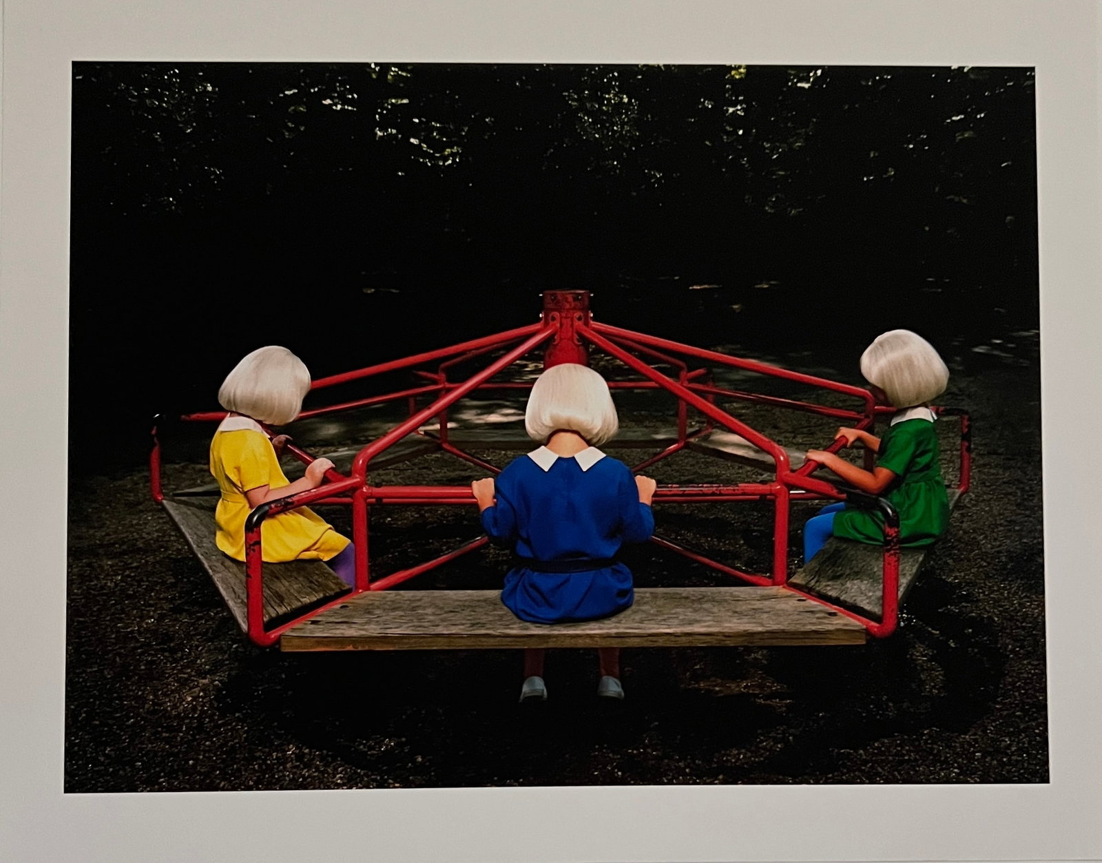 Rene & Radka -Limited Edition AP-Three Girls in Platinum Blonde wigs on park ride: Rena & Radka (Rene Hallen - Germany / Radka Leitmeritz -Czech Rep) Limited Edition proof. Three girl in platinum blonde wigs on park ride. Exhibitions in Paris, Slovakia, Italy, NY. 2010 National
