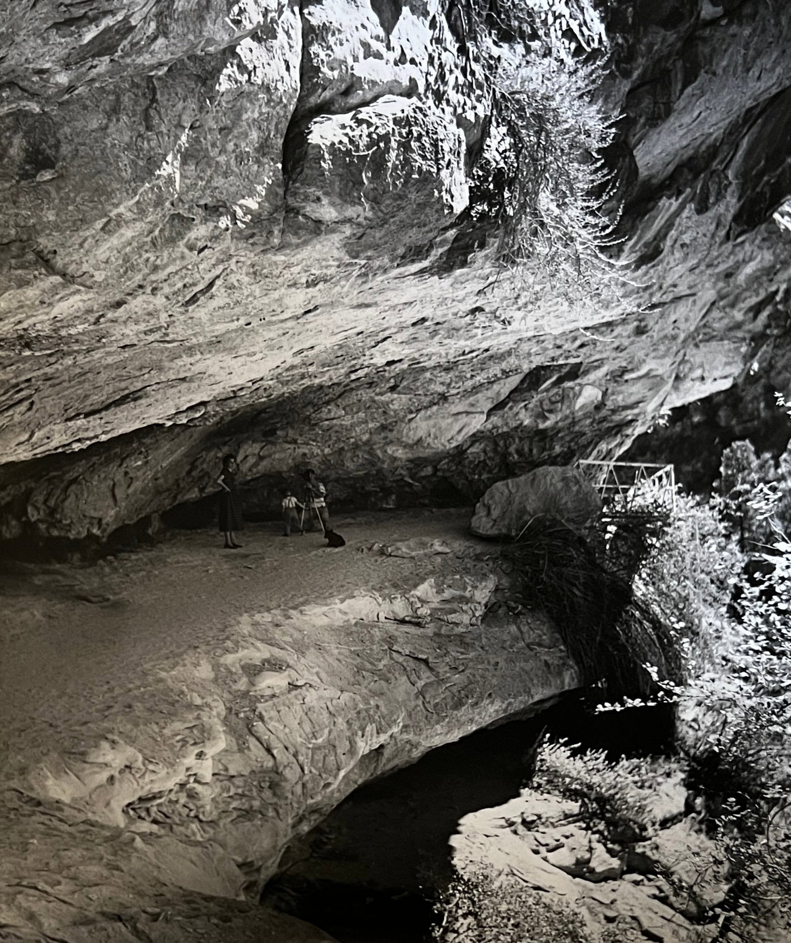 Marguerite Baker Johnson - Mid Century Photograph- Prominent Americana Photographer. Cave. Stamped (1 of 2)