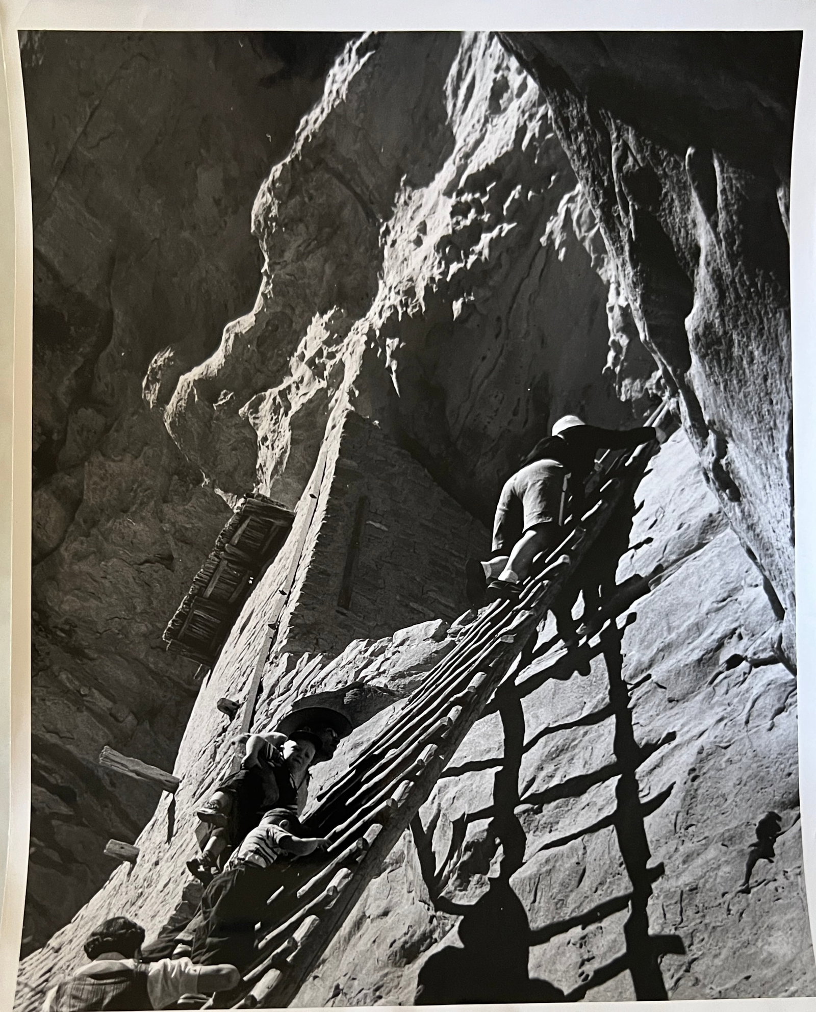 Marguerite Baker Johnson - Mid Century Photograph- Prominent Americana Photographer. Climbing: Photographer : Marguerite Baker Johnson. Black and white Vintage Mid Century Photograph. Dimensions: 10 x 8". Signed Verso. Johnson was a native of Brussles Belgium and was a noted female photographer