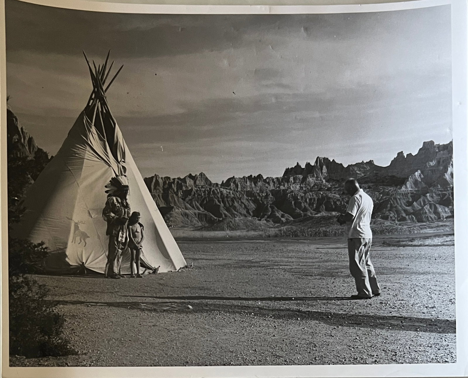 Marguerite Baker Johnson - Mid Century Photograph- Prominent Americana Photographer. Indian at tent (1 of 2)