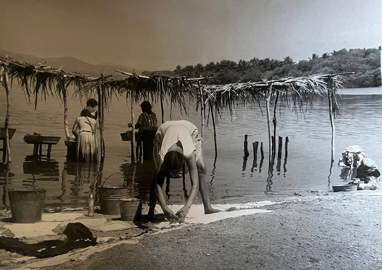 Marguerite Baker Johnson - Mid Century Photograph- Prominent Americana Photographer. Wash clothes (1 of 2)