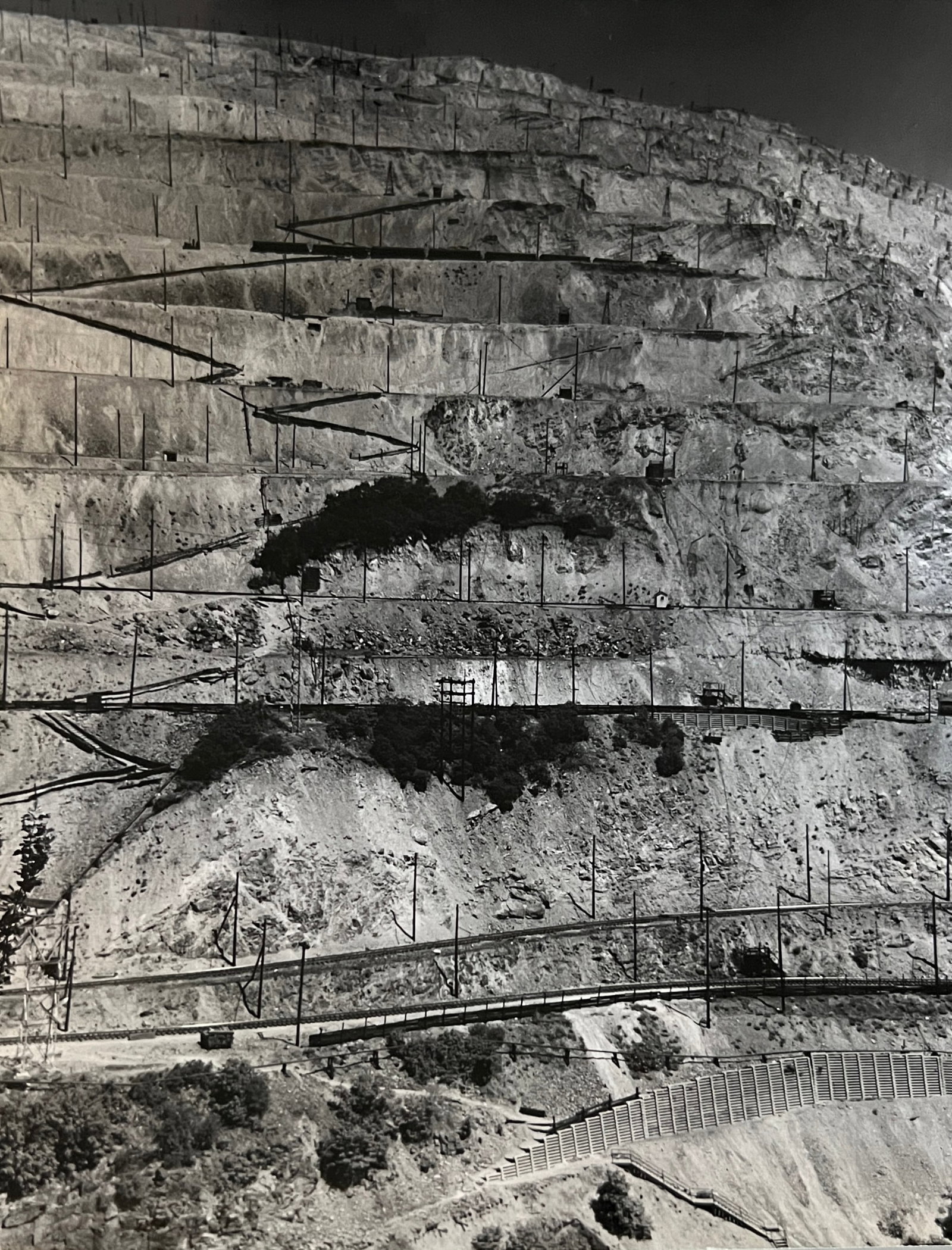 Marguerite Baker Johnson - Mid Century Photograph- Prominent Americana Photographer. Copper Mine.: Photographer : Marguerite Baker Johnson. Black and white Vintage Mid Century Photograph. Dimensions: 9.25 x 7.50 Stamped / Signed Verso. Johnson was a native of Brussles Belgium and was a noted female