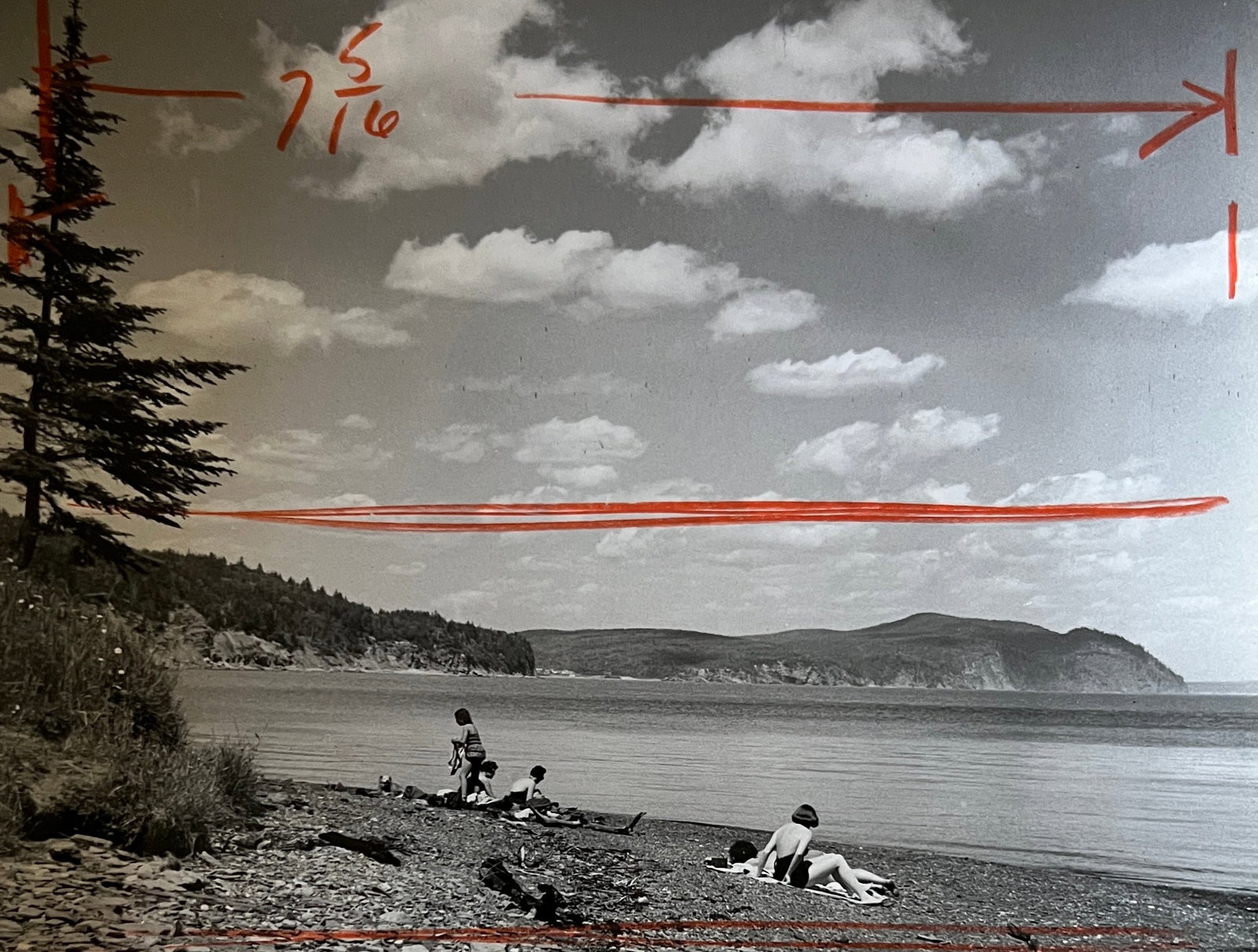 Marguerite Baker Johnson - Mid Century Photograph- Prominent Americana Photographer. Beach -: Photographer : Marguerite Baker Johnson. Black and white Vintage Mid Century Photograph. Dimensions: 7.5 x 9.5 Stamped Verso. Johnson was a native of Brussles Belgium and was a noted female photograph