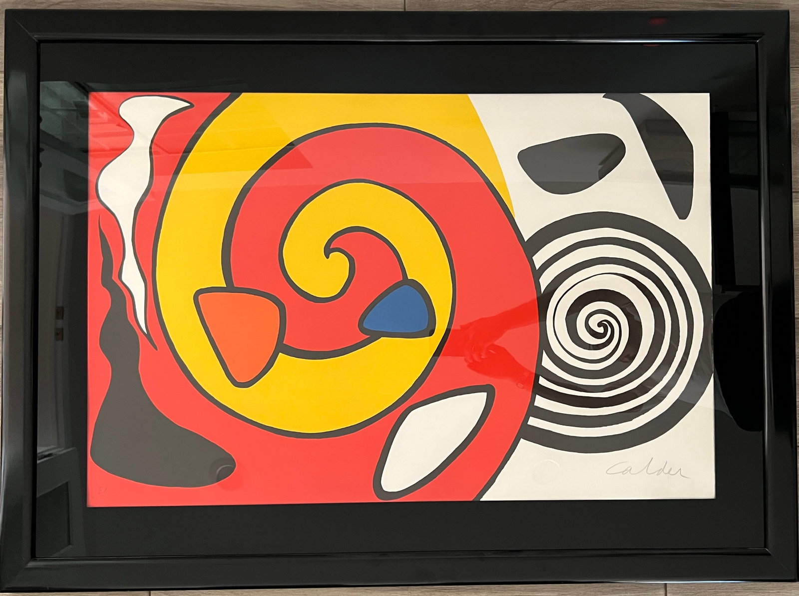 Escargot. Signed lower Right. HC lower left.