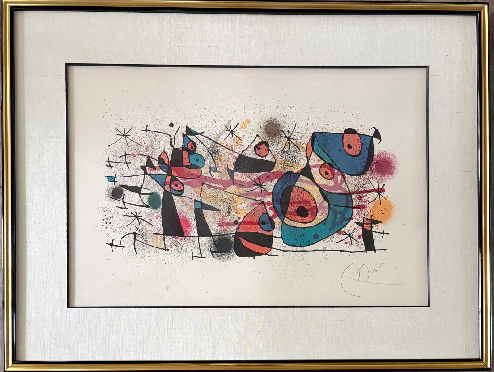 Miro- Ceramiques - Signed, owned since 1984 w/ COA Edition 48 / 50: Joan Miro - Title: Ceramiques. Hand Signed. Owned since 1984. COA attached verso+C42. Published and Printed Maeght Paris. Lithograph. Edition 48 / 50. (unlike the many HC non numbered editions). Beaut