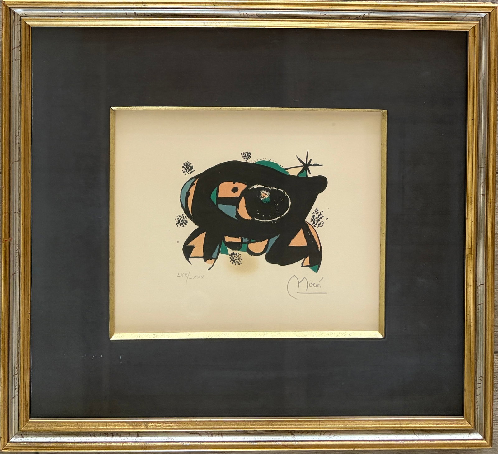Miro - " La Rana " (The Frog) LXX / LXXX (70/80) Signed lower right (1 of 2)