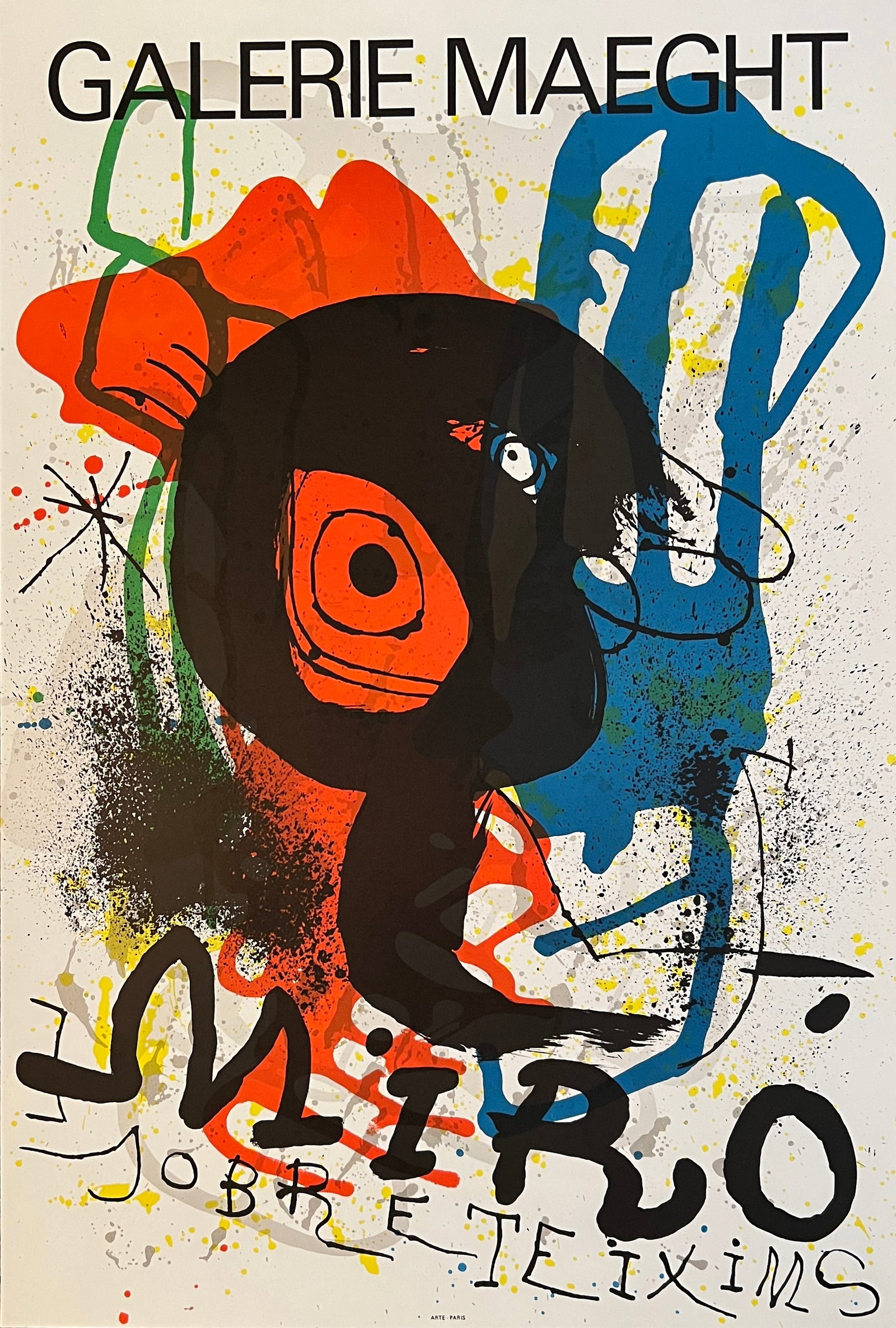 Joan Miro - Galerie Maeght -lithograph: Joan Miro - lithograph - Galerie Maeght Sobreteixims (1973) Arte-Paris Dimension: 33 x 22"