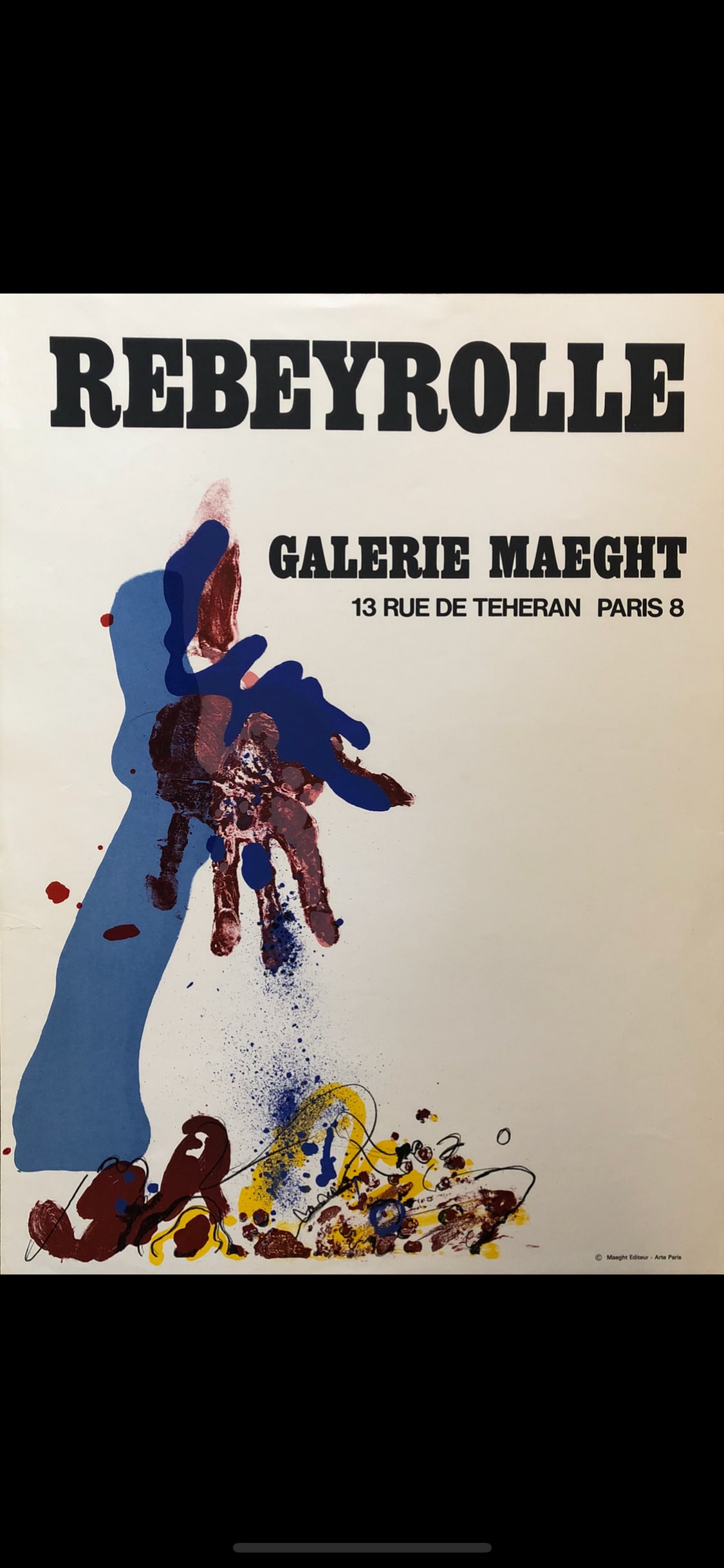 Rebeyrolle - Galerie Maeght 1967 lithograph: Paul Rebeyrolle (1926-2005) Galerie Maeght Year: 1967 lithograph Lower right: Maeght Editeur - Arte Paris 25 1/2 x 18 1/2" Rebeyrolle has his own museum in FR.