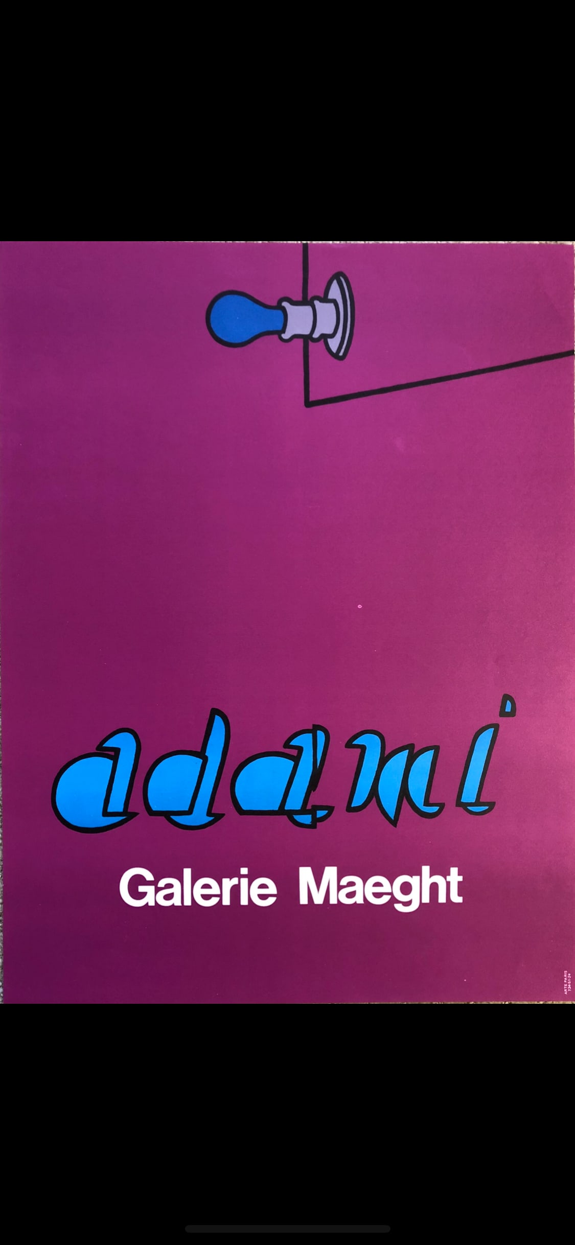 Valerio Adami - Galerie Maeght lithograph c 1965: Valerio Adami - Adami (B 1935) Italy. Galerie Maeght lithograph lower right - Arte Paris 22 x 16 1/2" He was influenced by Pop Art, including Roberto Matta and Wifredo Lam. His first solo exhibition
