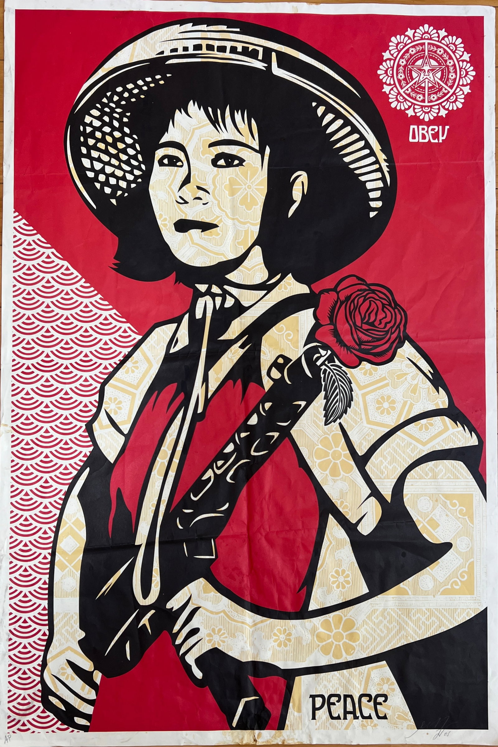Shepard Fairey - Revolution Woman 2005 signed/dated- VINTAGE print (1 of 2)