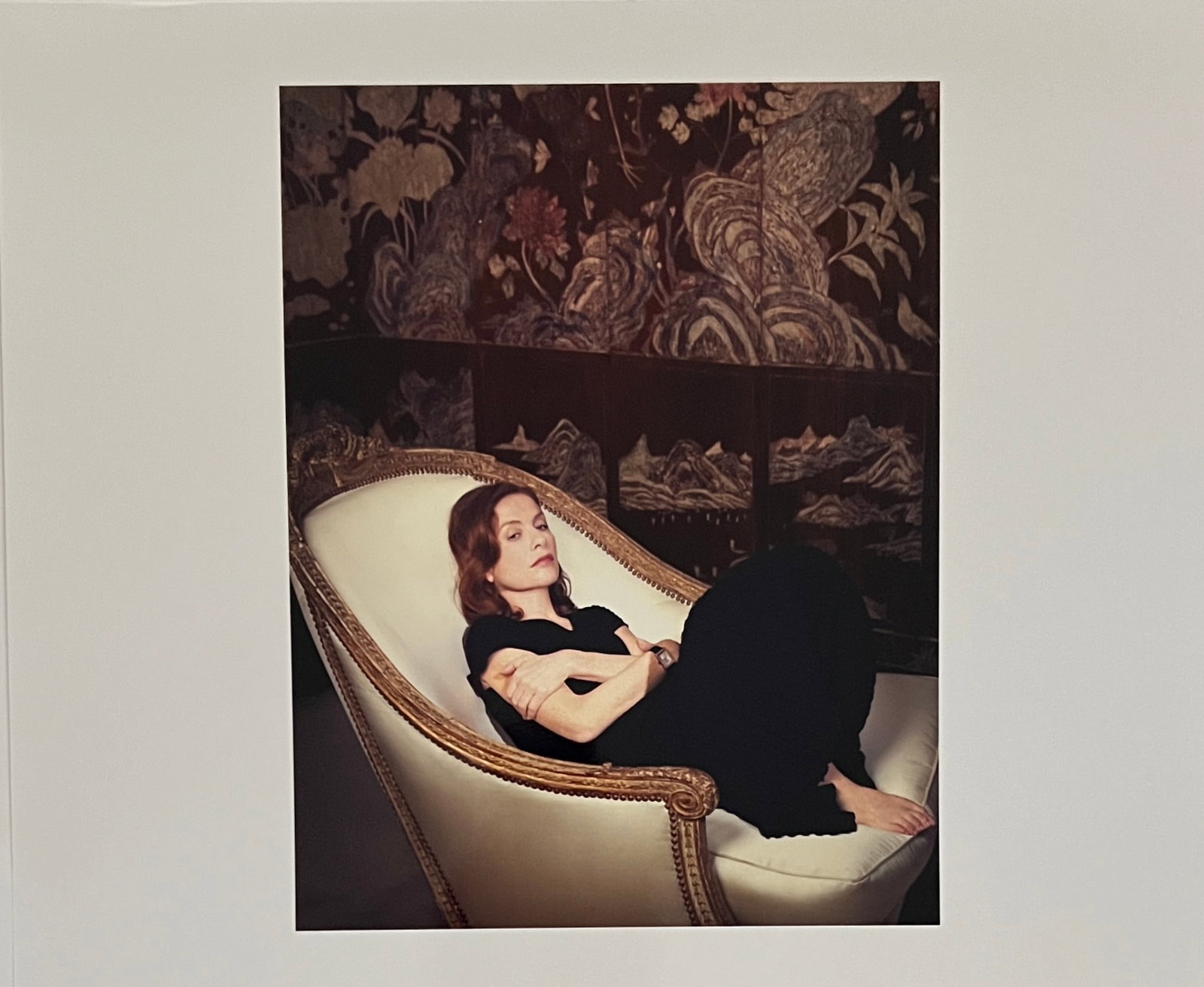 Rene & Radka Limited Edition AP print - Redhead in black relaxing in a big chair: Rena & Radka (Rene Hallen - Germany / Radka Leitmeritz -Czech Rep) Limited Edition proof. Redhead in black relaxing in a big chair. Exhibitions in Paris, Slovakia, Italy, NY. 2010 National Museum of P