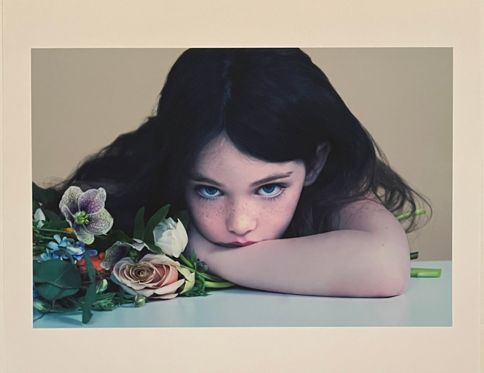 Rene & Radka-limited edition AP print - portrait of a girl-freckles and blue eyes: Rena & Radka (Rene Hallen - Germany / Radka Leitmeritz -Czech Rep) Limited Edition proof. Portrait of girl w freckles and blue eyes. Exhibitions in Paris, Slovakia, Italy, NY. 2010 National Museum of 