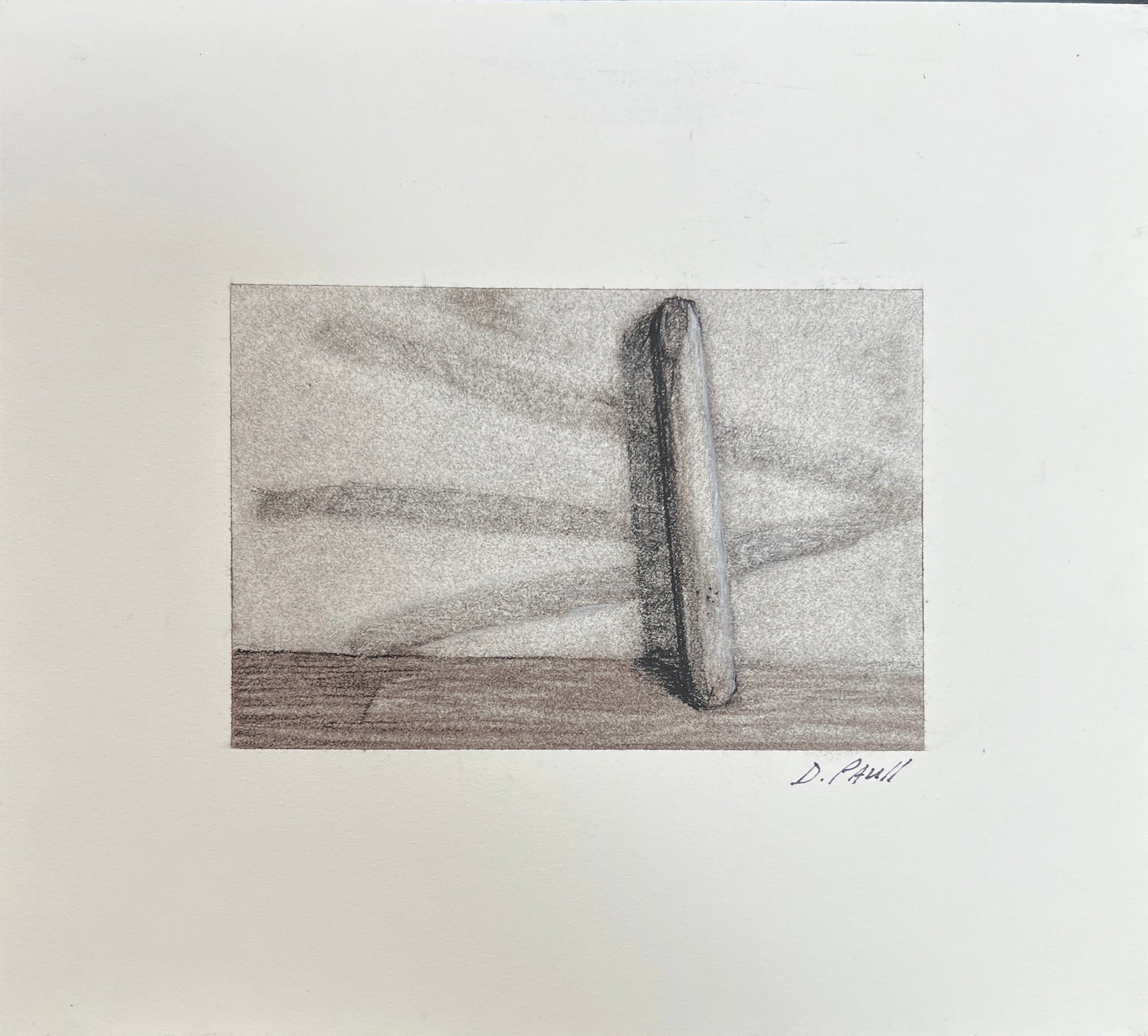 Donald Paull ( Australia) Charcoal abstract: Donald Paull - Australian painter, illustrator and well known muralist. Medium: Charcoal on med wt paper. Abstract formDimension: 9 x 10"Signed lower righ