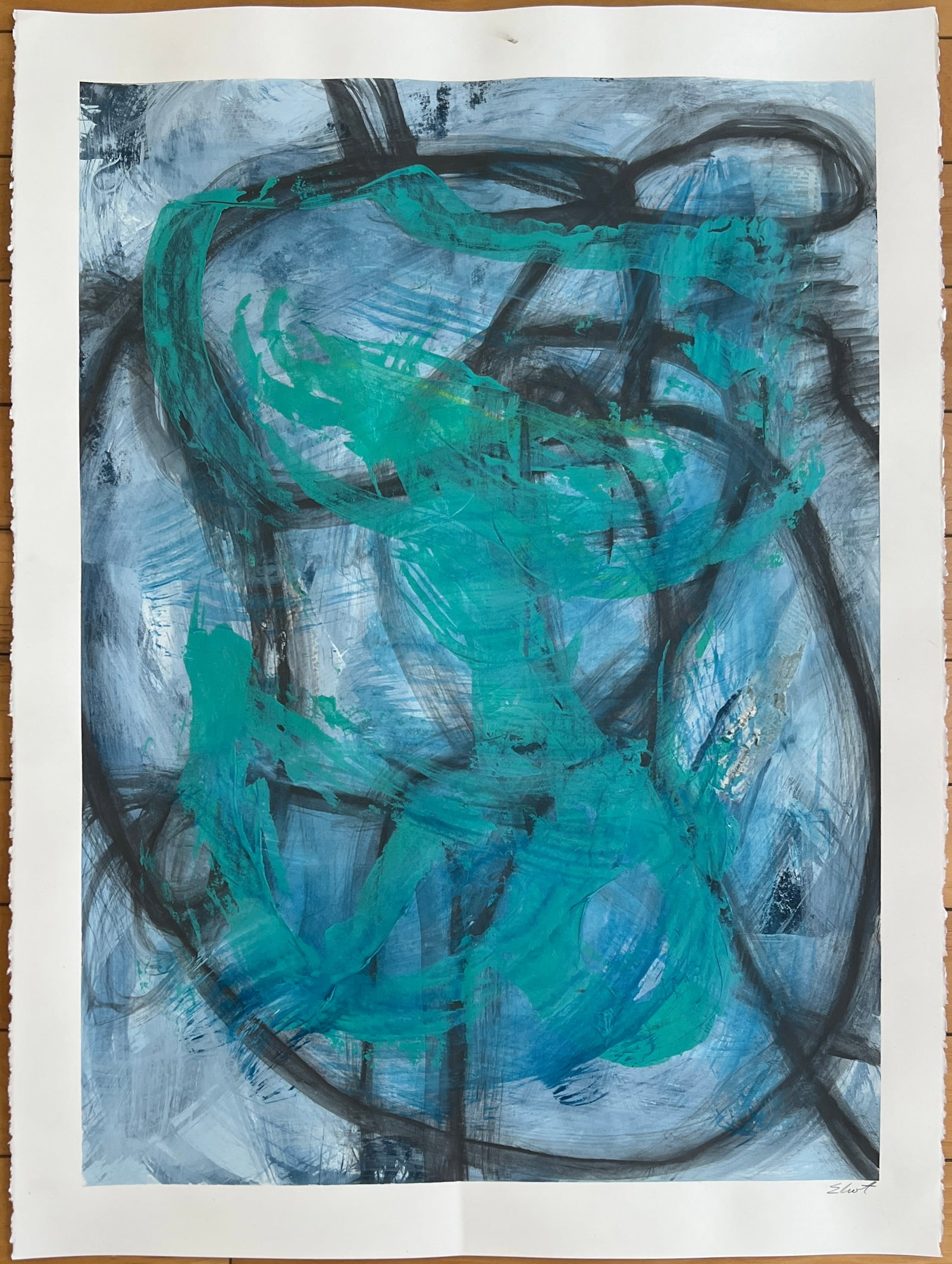 Contemporary Painting signed (1 of 2)
