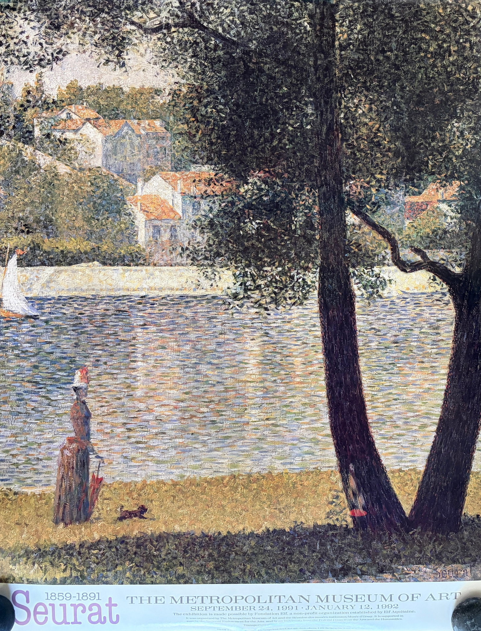 Seurat -The Metropolitan Museum of Art 1991/1992 Exhibition Poster: Seurat - The Metropolitan Museum of Art-September 24, 1991-January 12, 1992. Exhibition poster. Dimension: 35 x 26" never framed.