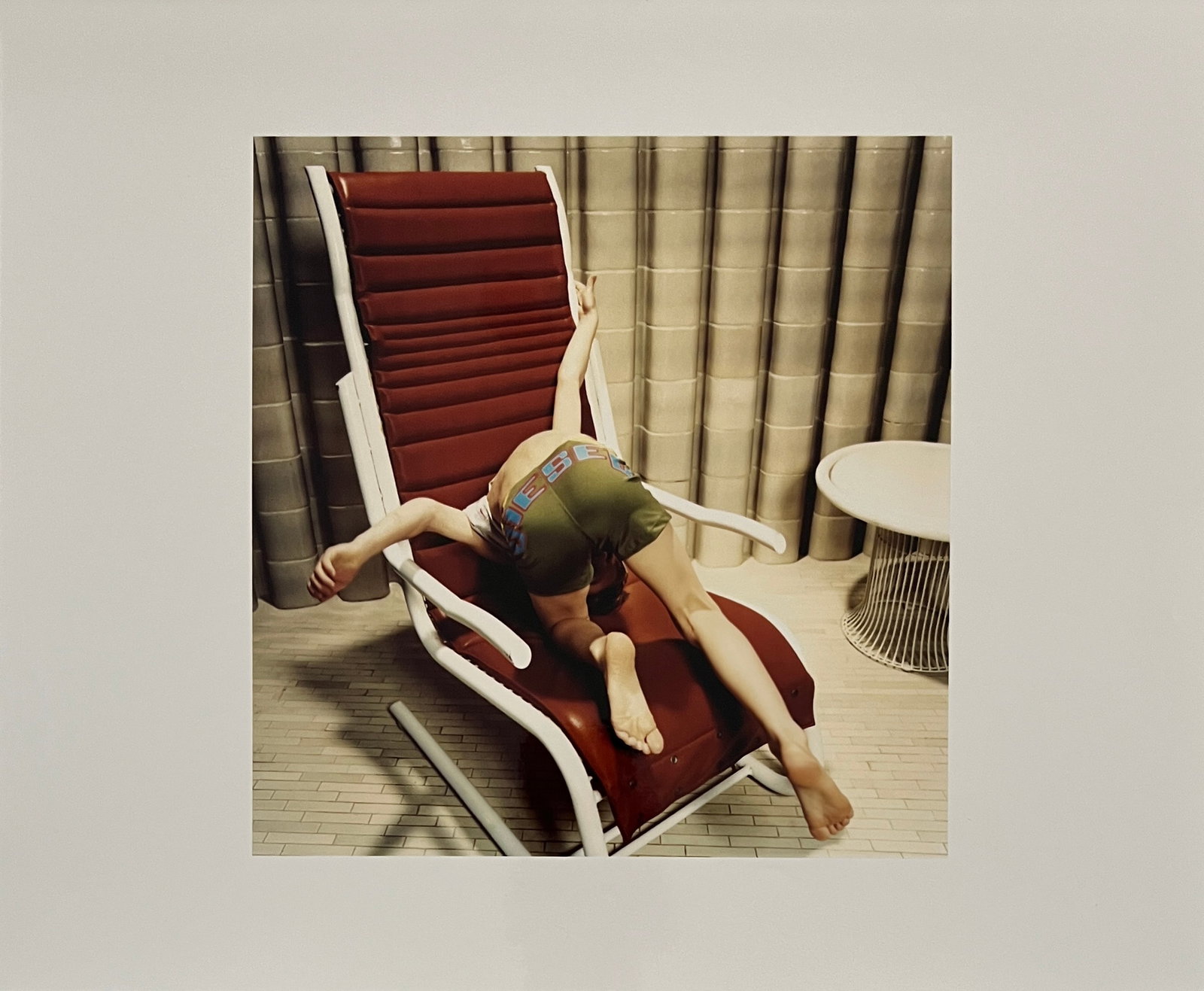 Rene & Radka. Photograph-limited edition proof. Boy on lounge chair: Rena & Radka (Rene Hallen - Germany / Radka Leitmeritz -Czech Rep) Limited Edition proof. Boy on a lounge chair. Exhibitions in Paris, Slovakia, Italy, NY. 2010 National Museum of Photography in